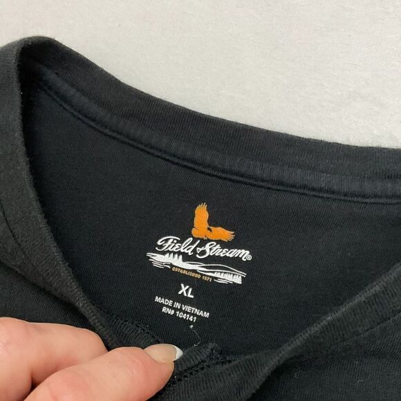 Field & Stream Long Sleeve Shirt Men's XL Black - Picture 5 of 7